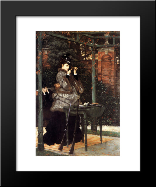 At The Rifle Range 20x24 Black Modern Wood Framed Art Print Poster by Tissot, James