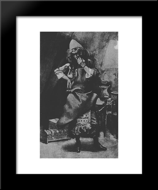 Bezalel, As In Exodus 31 20x24 Black Modern Wood Framed Art Print Poster by Tissot, James