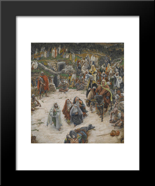 Crucifixion, Seen From The Cross 20x24 Black Modern Wood Framed Art Print Poster by Tissot, James