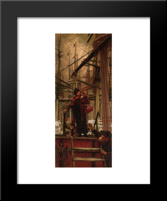 Emigrants 20x24 Black Modern Wood Framed Art Print Poster by Tissot, James