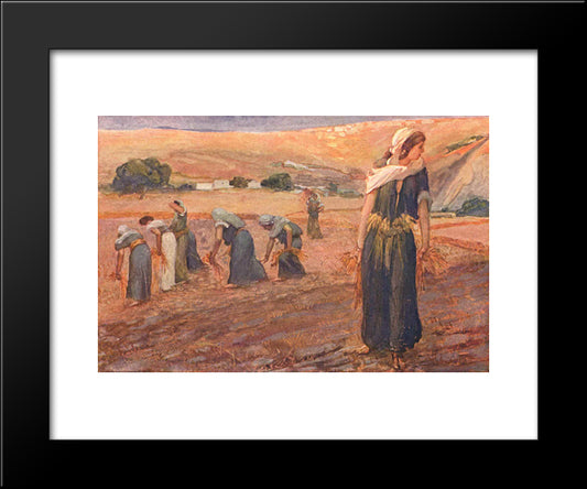 Gleaners, As In Deuteronomy 20x24 Black Modern Wood Framed Art Print Poster by Tissot, James