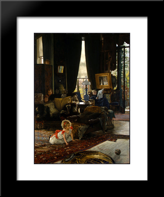 Hide And Seek 20x24 Black Modern Wood Framed Art Print Poster by Tissot, James