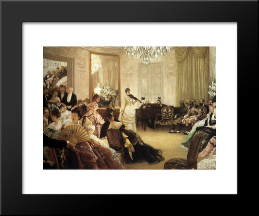 Hush! (The Concert) 20x24 Black Modern Wood Framed Art Print Poster by Tissot, James