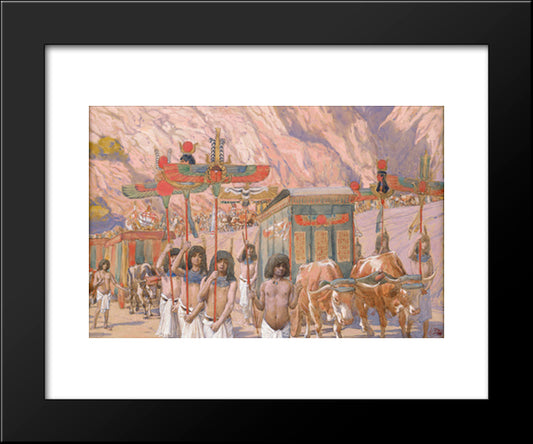 Jacob'S Body Is Taken To Canaan 20x24 Black Modern Wood Framed Art Print Poster by Tissot, James