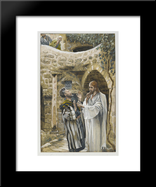 Jesus Heals A Mute Possessed Man 20x24 Black Modern Wood Framed Art Print Poster by Tissot, James