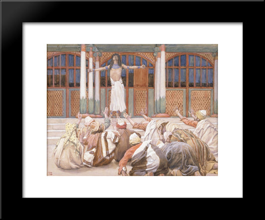 Joseph Makes Himself Known To His Brethren 20x24 Black Modern Wood Framed Art Print Poster by Tissot, James
