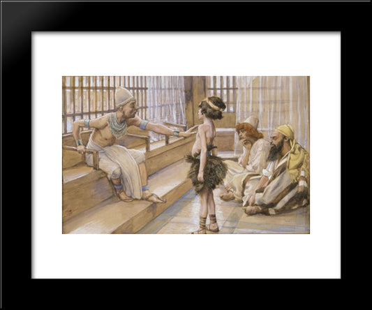 Joseph Sold Into Egypt 20x24 Black Modern Wood Framed Art Print Poster by Tissot, James