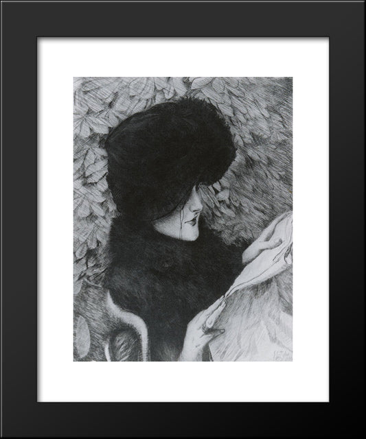 Journal 20x24 Black Modern Wood Framed Art Print Poster by Tissot, James