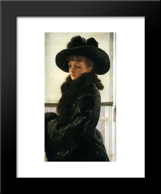 Mavourneen (Portrait Of Kathleen Newton) 20x24 Black Modern Wood Framed Art Print Poster by Tissot, James