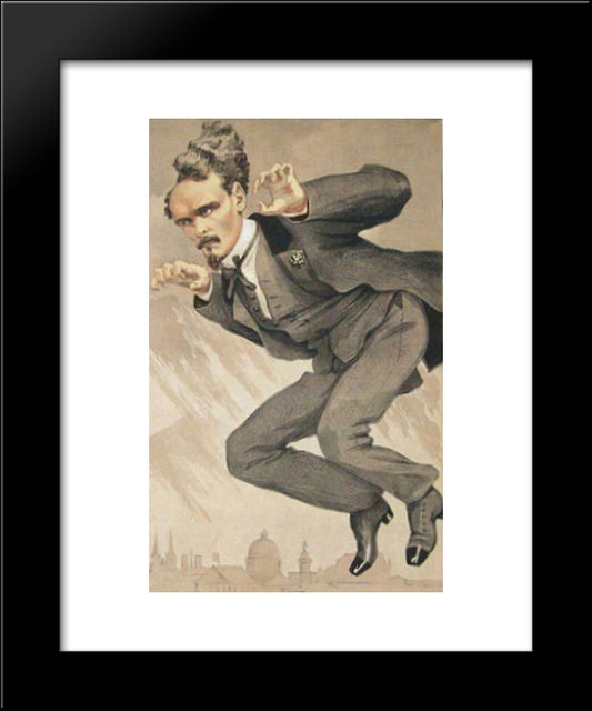 Men Of The Day No.4, The Mob Rule (Henri Rochefort) 20x24 Black Modern Wood Framed Art Print Poster by Tissot, James