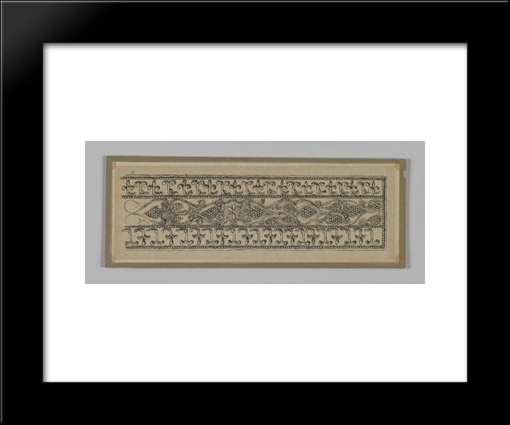 Metal Ornament Taken From The Mosque Of Es Sakra 20x24 Black Modern Wood Framed Art Print Poster by Tissot, James