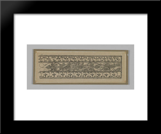 Metal Ornament Taken From The Mosque Of Es Sakra 20x24 Black Modern Wood Framed Art Print Poster by Tissot, James