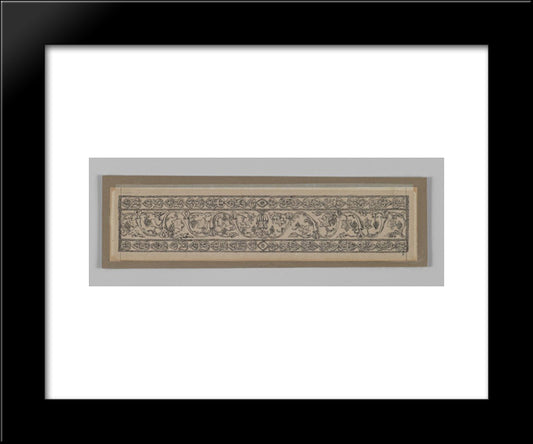 Metal Ornament Taken From The Mosque Of Es-Sakra, From 'The Life Of Our Lord Jesus Christ' 20x24 Black Modern Wood Framed Art Print Poster by Tissot, James