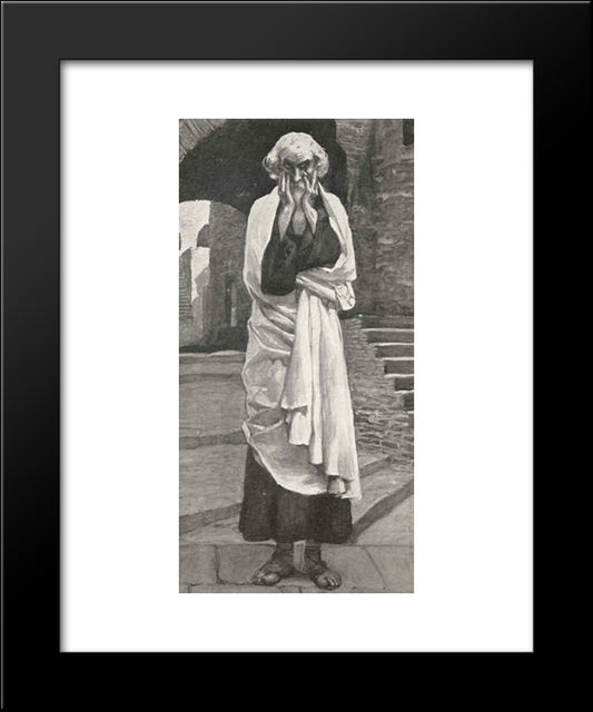 Micah, The Prophet 20x24 Black Modern Wood Framed Art Print Poster by Tissot, James