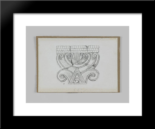 Phoenician Capital 20x24 Black Modern Wood Framed Art Print Poster by Tissot, James