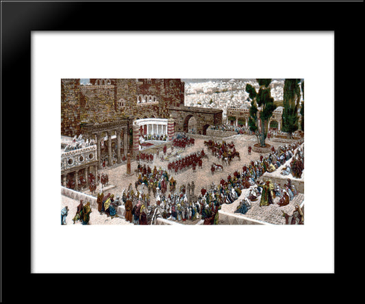 Pilates Forum 20x24 Black Modern Wood Framed Art Print Poster by Tissot, James