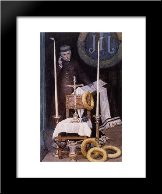 Portrait Of The Pilgrim 20x24 Black Modern Wood Framed Art Print Poster by Tissot, James