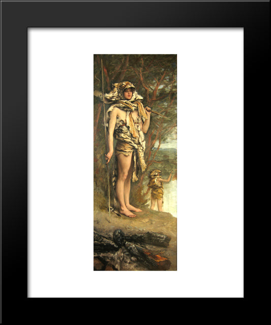 Prehistoric Women 20x24 Black Modern Wood Framed Art Print Poster by Tissot, James