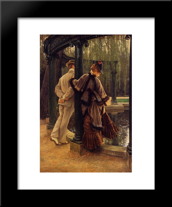 Quarrelling 20x24 Black Modern Wood Framed Art Print Poster by Tissot, James