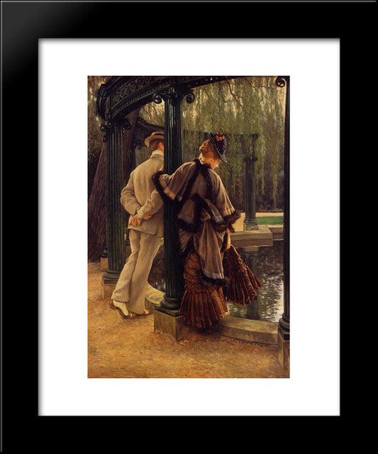 Quarrelling 20x24 Black Modern Wood Framed Art Print Poster by Tissot, James