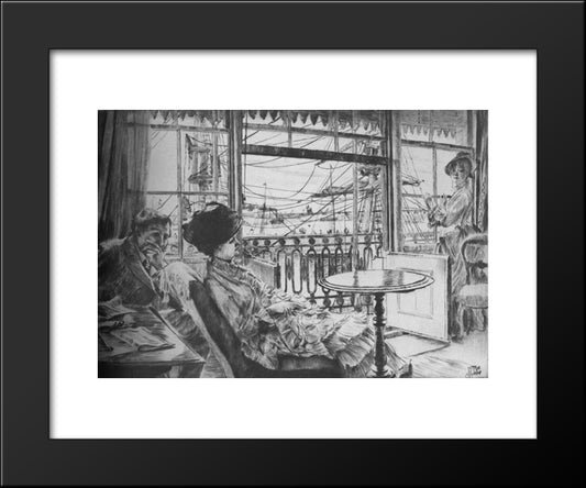 Ramsgate 20x24 Black Modern Wood Framed Art Print Poster by Tissot, James