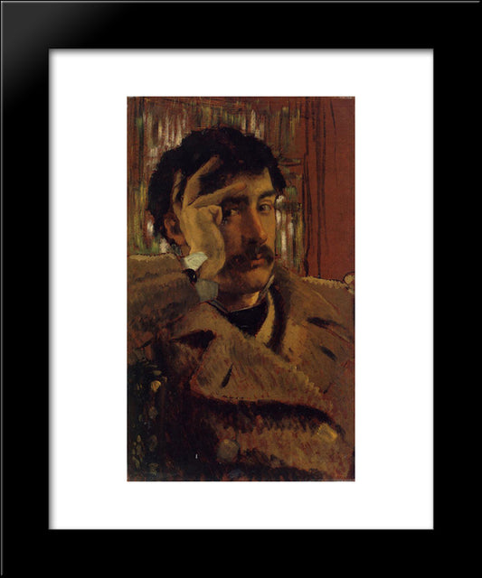Self Portrait 20x24 Black Modern Wood Framed Art Print Poster by Tissot, James