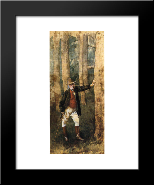 Self-Portrait 20x24 Black Modern Wood Framed Art Print Poster by Tissot, James