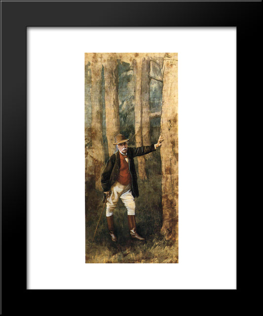 Self-Portrait 20x24 Black Modern Wood Framed Art Print Poster by Tissot, James