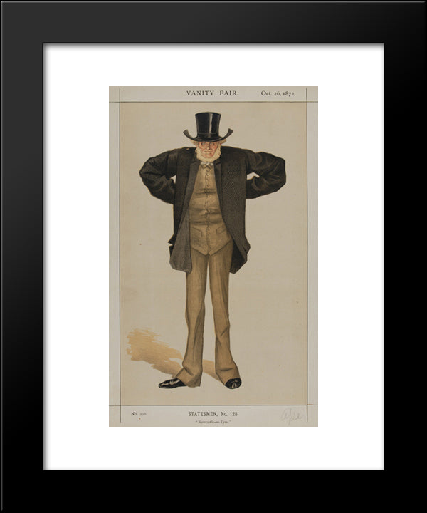 Statesmen No.1280 20x24 Black Modern Wood Framed Art Print Poster by Tissot, James