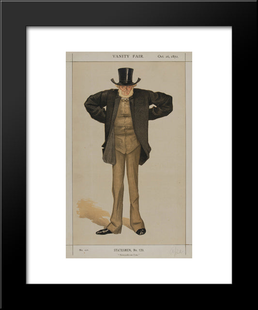 Statesmen No.1280 20x24 Black Modern Wood Framed Art Print Poster by Tissot, James