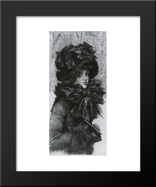 Sunday Morning 20x24 Black Modern Wood Framed Art Print Poster by Tissot, James