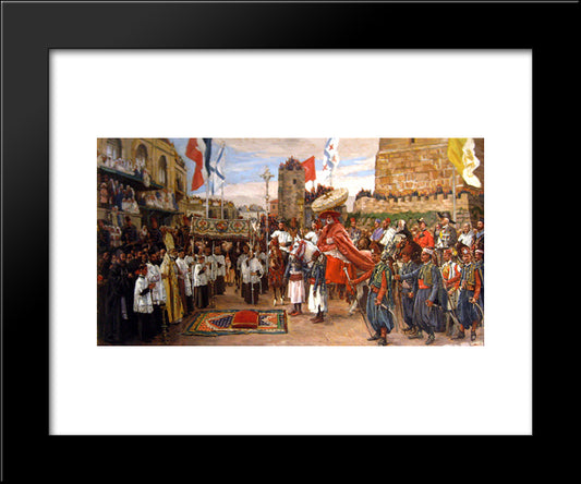 The Latin Patriarch Of Jerusalem 20x24 Black Modern Wood Framed Art Print Poster by Tissot, James