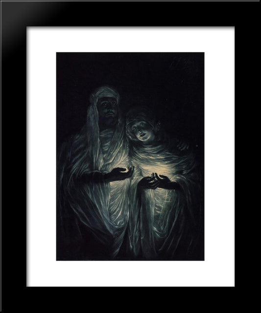 The Apparition 20x24 Black Modern Wood Framed Art Print Poster by Tissot, James