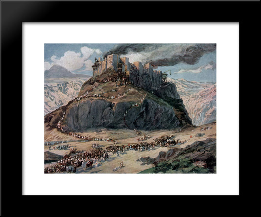The Conquest Of The Amorites 20x24 Black Modern Wood Framed Art Print Poster by Tissot, James