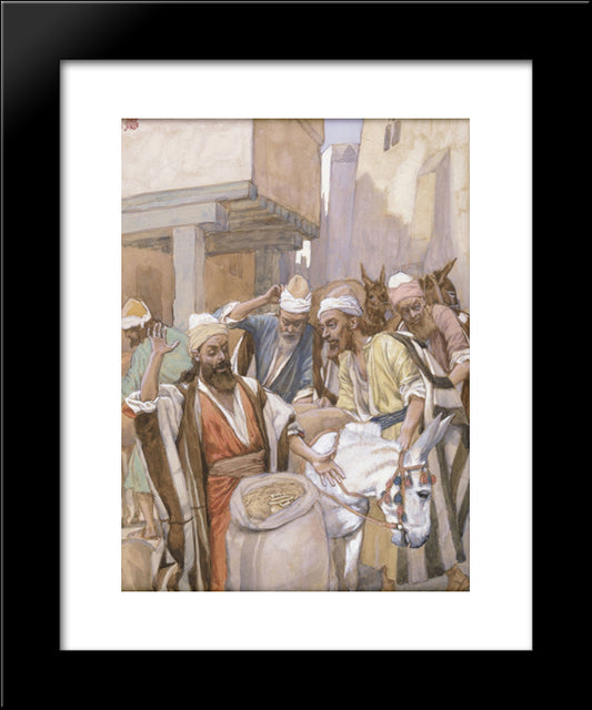 The Cup Found 20x24 Black Modern Wood Framed Art Print Poster by Tissot, James