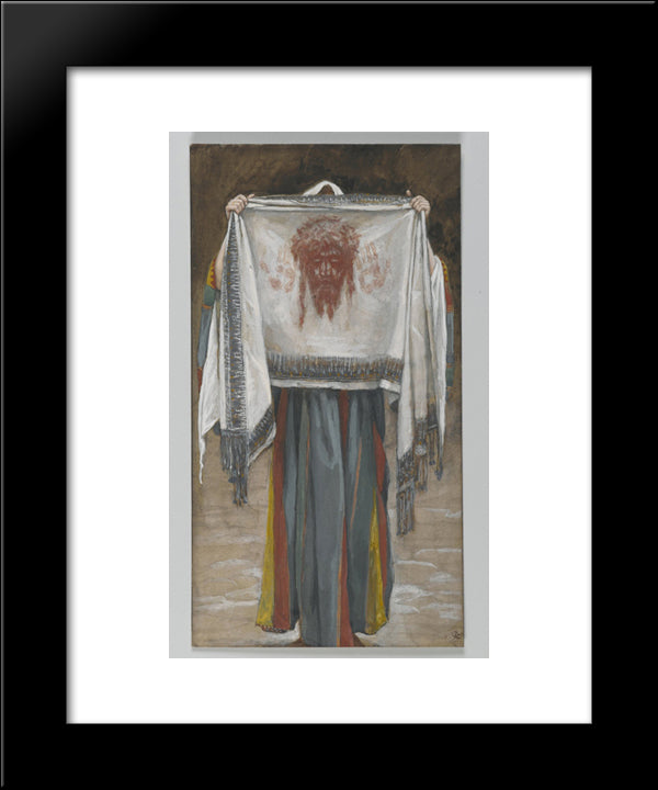 The Holy Face (La Sainte Face) 20x24 Black Modern Wood Framed Art Print Poster by Tissot, James