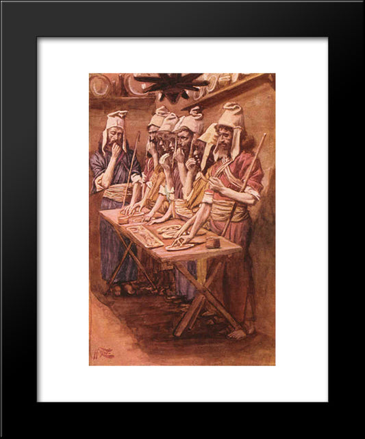 The Jews Passover 20x24 Black Modern Wood Framed Art Print Poster by Tissot, James