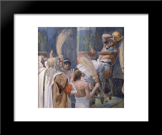 The Plague Of Flies 20x24 Black Modern Wood Framed Art Print Poster by Tissot, James