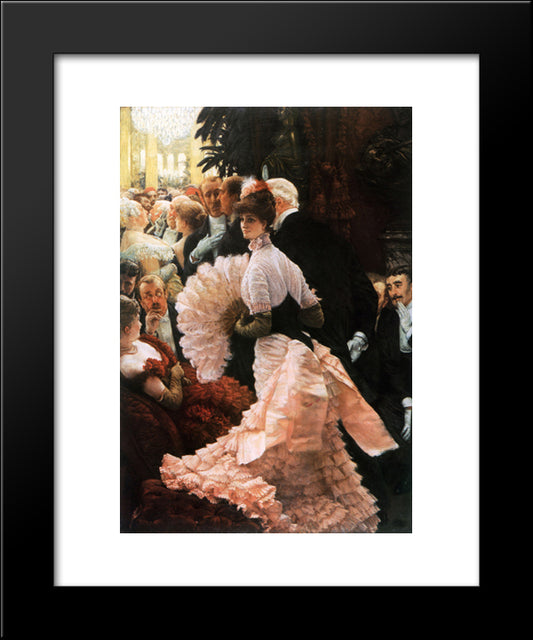 The Political Lady 20x24 Black Modern Wood Framed Art Print Poster by Tissot, James