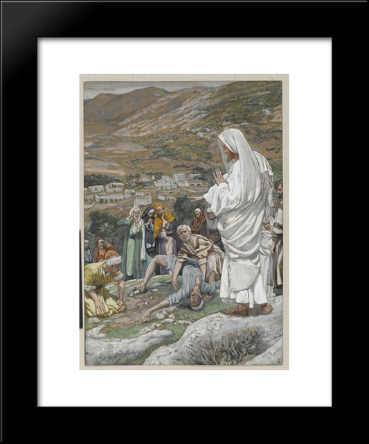 The Possessed Boy At The Foot Of Mount Tabor 20x24 Black Modern Wood Framed Art Print Poster by Tissot, James