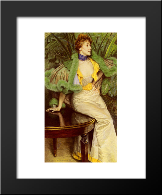 The Princesse De Broglie 20x24 Black Modern Wood Framed Art Print Poster by Tissot, James