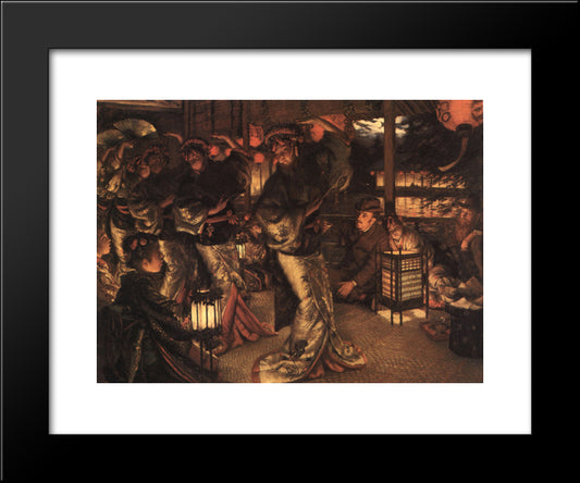 The Prodigal Son In Modern Life In Foreign Climes 20x24 Black Modern Wood Framed Art Print Poster by Tissot, James