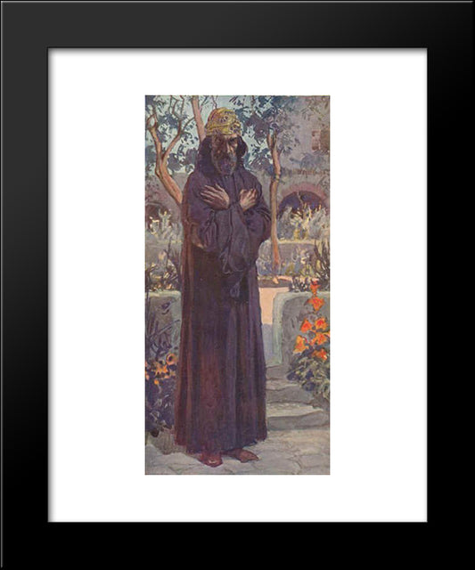 The Prophet Joel 20x24 Black Modern Wood Framed Art Print Poster by Tissot, James
