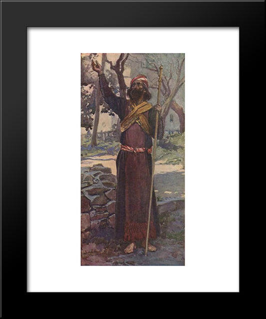 The Prophet Zechariah 20x24 Black Modern Wood Framed Art Print Poster by Tissot, James