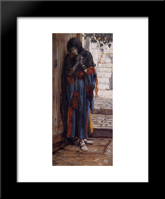 The Repentant Magdalene 20x24 Black Modern Wood Framed Art Print Poster by Tissot, James