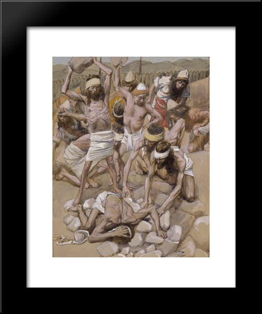 The Sabbath Breaker Stoned 20x24 Black Modern Wood Framed Art Print Poster by Tissot, James