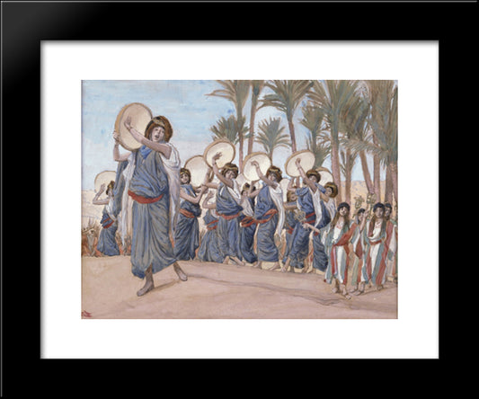 The Songs Of Joy 20x24 Black Modern Wood Framed Art Print Poster by Tissot, James