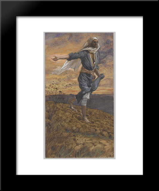 The Sower 20x24 Black Modern Wood Framed Art Print Poster by Tissot, James