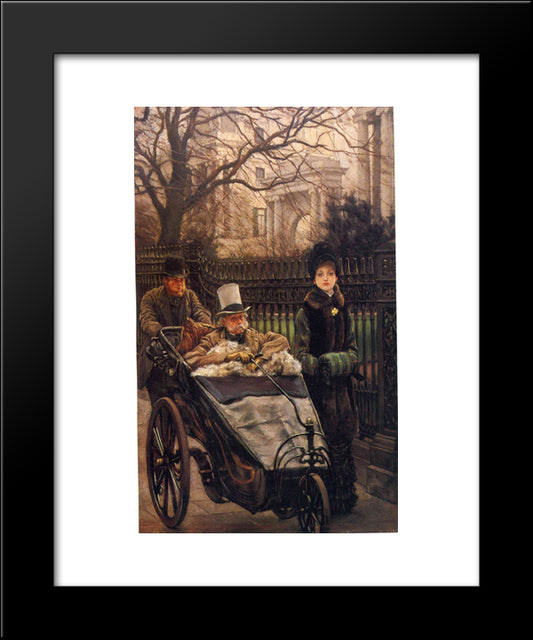 The Warrior'S Daughter, Or The Convalescent 20x24 Black Modern Wood Framed Art Print Poster by Tissot, James