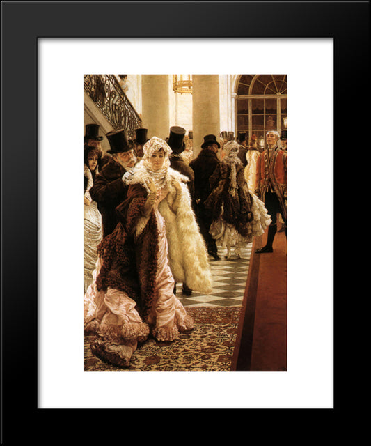 The Woman Of Fashion (La Mondaine) 20x24 Black Modern Wood Framed Art Print Poster by Tissot, James